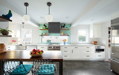 Kitchen of the Week: Light and Airy With a Bright Backsplash