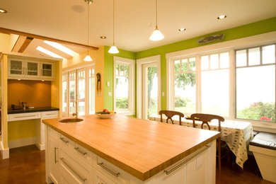 Example of a farmhouse kitchen design in Vancouver