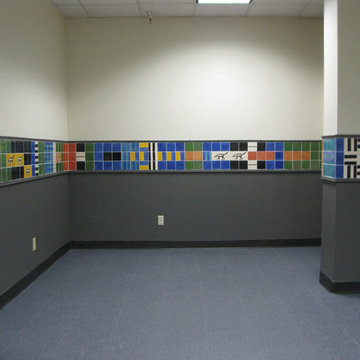 LARCADE LARCADE TILES,  hand made glazed  4" tiles solids and patterns