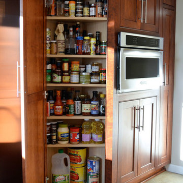 Large Built-in Inset Spice Cabinet