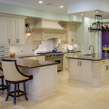 Large Detailed Traditional Kitchen Remodel