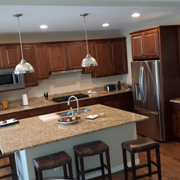 Large island kitchen