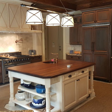 Large Kitchen Cabinet Refinishing