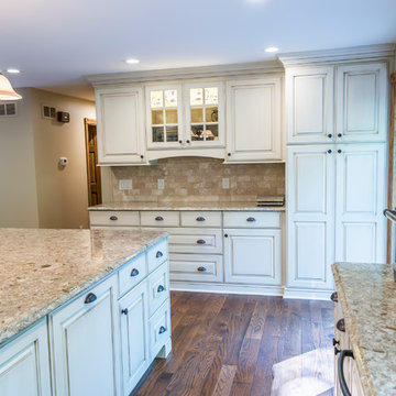 Large Open Kitchen with Fully Custom Built Cabinets