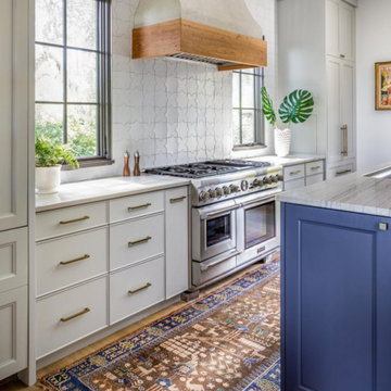 Large Star and Cross Kitchen Backsplash