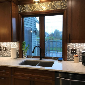 Large Traditional Cherry Kitchen Remodel