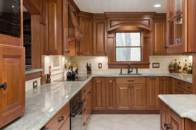 Mid-sized elegant kitchen photo in DC Metro