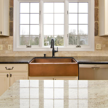 Leathered Antique Brown Granite and River Valley Granite in Vienna, VA