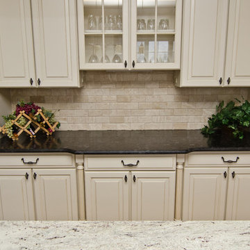 Leathered Antique Brown Granite and River Valley Granite in Vienna, VA
