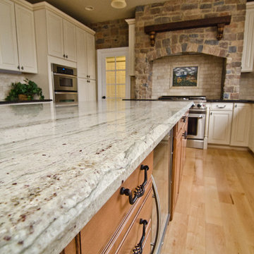 Leathered Antique Brown Granite and River Valley Granite in Vienna, VA