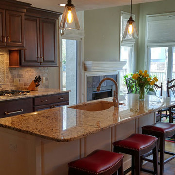 Leawood Kitchen Remodel Transforms Kitchen, Trades Peninsula for Island