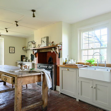 Lidham Hill Farm Farmhouse Kitchen by deVOL