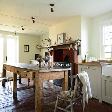 Lidham Hill Farm Farmhouse Kitchen by deVOL