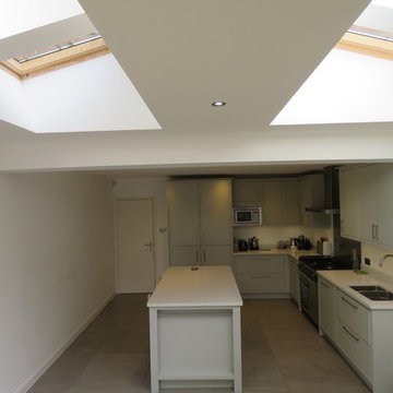 Light, Airy Modern Kitchen in a new ground floor extension SW14.