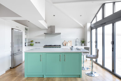 Light and Airy Green Kitchen