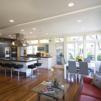 Trendy open concept kitchen photo in Minneapolis