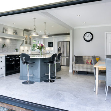 Two tone kitchen in a classic shaker style