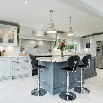 Two tone kitchen in a classic shaker style
