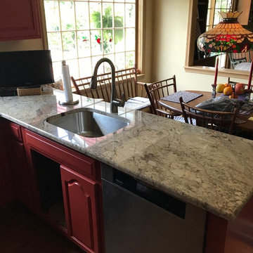 Light Kitchen Upgrade - Granite Install, Stainless Steel Under-Mount Sink
