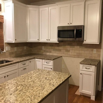 Light Tan Countertops for Complete Kitchen Remodel