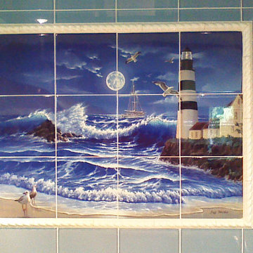 Lighthouse Tile Mural