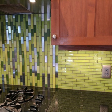 Lime Green Kitchen Backsplash