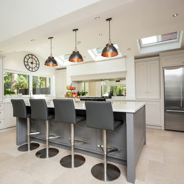 Limestone & Dark Grey Shaker Kitchen