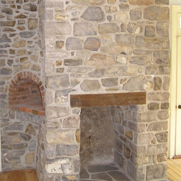 Limestone Fireplace & Beehive Oven- LV Home Builders Specialty Project Award