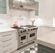 A Chicago Kitchen by SuzAnn Kletzien With Bold Green Cabinets