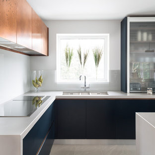 Linear Kitchen with Copper, Sheffield UK