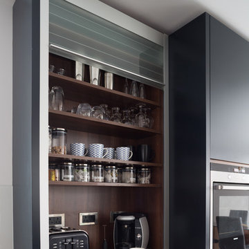 Linear Kitchen with Copper, Sheffield UK