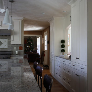Linen White Painted Kitchen Cabinets