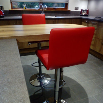 Lisa 2 Adjustable Stools covered in Red Eco Leather Ref MG02