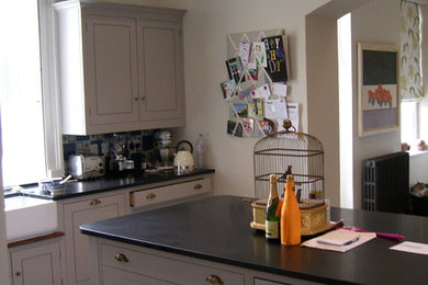 This is an example of a victorian kitchen in Devon.
