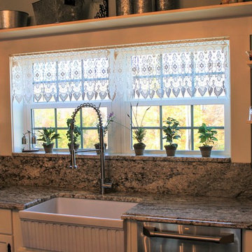 Little Eden Kitchen, Granite Backsplash & Window Ledge