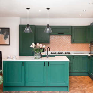 Little Greene painted shaker kitchen