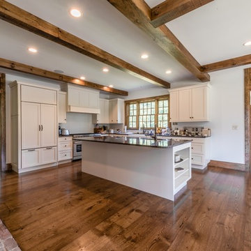 Live Sawn Oak Floors - Connecticut Kitchen