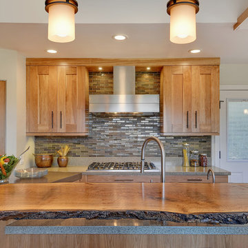 live wood edge island top