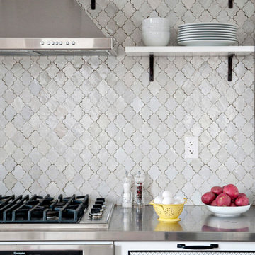 Loft Interior Design & Renovation Open Black & White Kitchen, Brooklyn