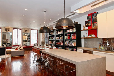 Inspiration for a huge eclectic kitchen remodel in New York