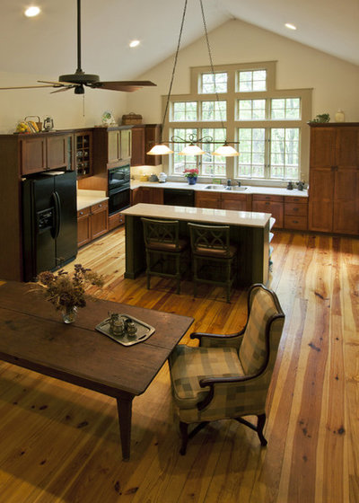 Rustic Kitchen by Alan Clark Architects, LLC