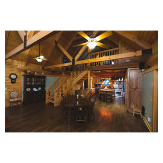 Log Home Kitchen - Rustic - Kitchen - Nashville - by Cavender's The ...
