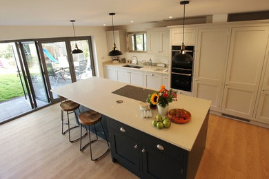 This is an example of a country kitchen in Hertfordshire.