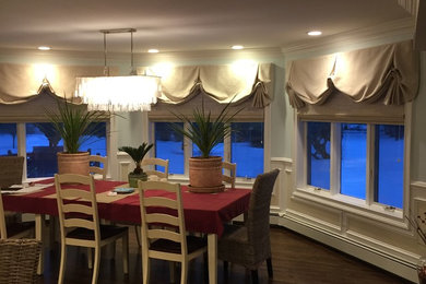 Photo of a contemporary dining room in New York.