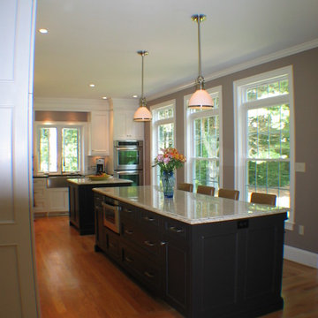 Long Kitchen With Two Islands