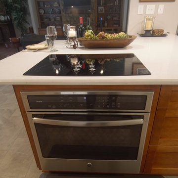 Longcliffe Kitchen island oven and cooktop