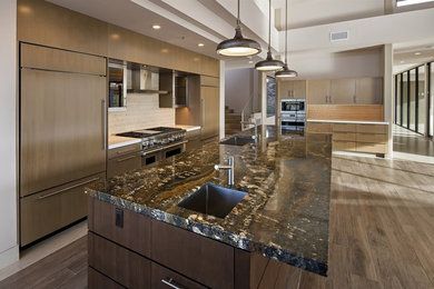 This is an example of a contemporary kitchen in Phoenix.