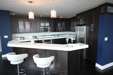 Example of a trendy kitchen design in Louisville