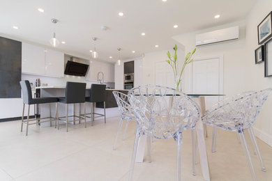 Lovely White Contemporary Kitchen