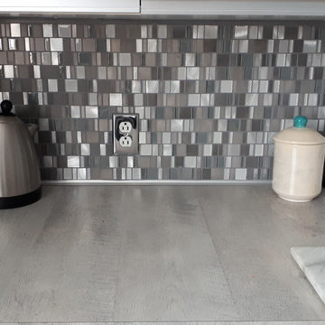 LOW BUDGET KITCHEN REFACING/ BACKSPLASH